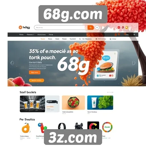 Navegação e usabilidade do site 68g.com